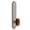 Satin Nickel, variant on Grandeur 836688 Arc Solid Brass Tall Plate Rose Left Handed Privacy Door Knob Set - Brass