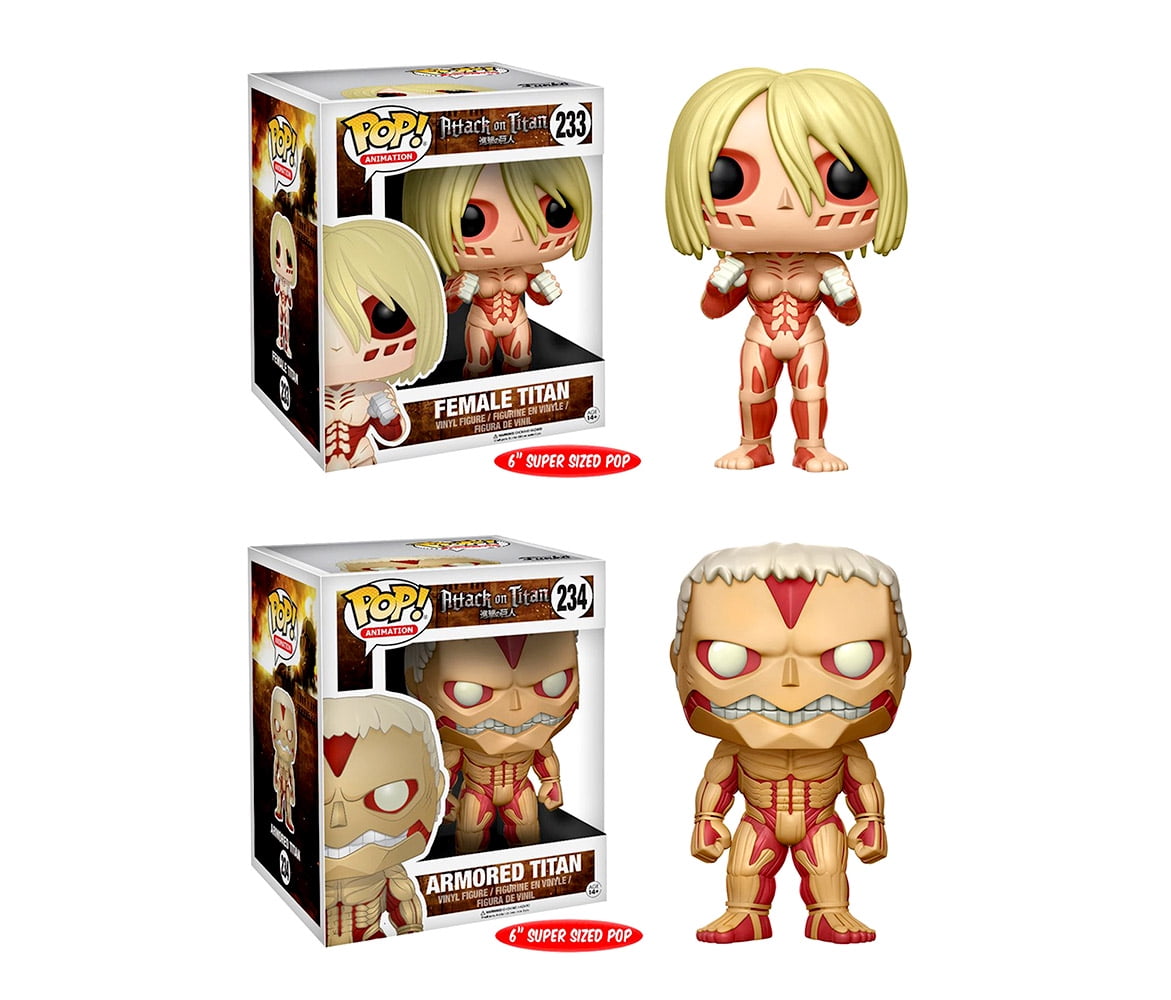 Mozlly Value Pack Funko Attack on Titan Armored Titan 6 inch Pop! AND