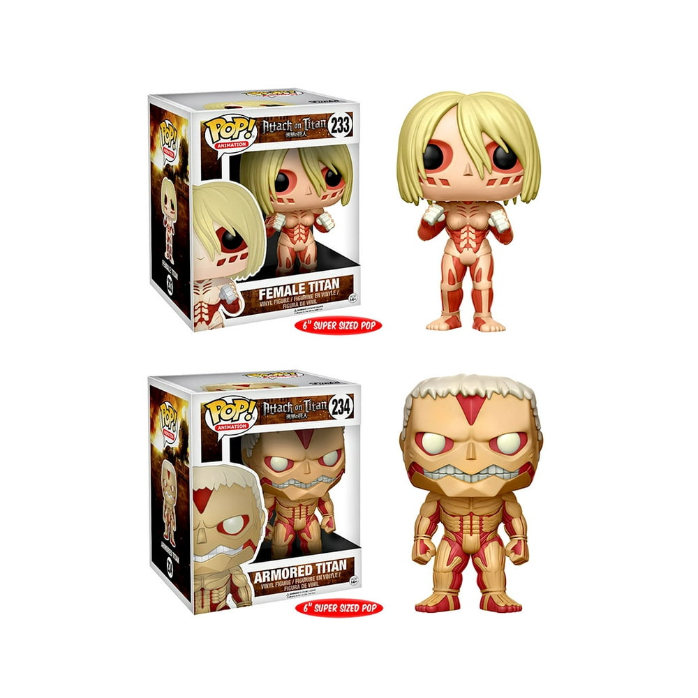 Mozlly Value Pack Funko Attack on Titan Armored Titan 6 inch Pop! AND
