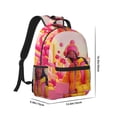 thumbnail image 2 of Honeii Digital Nomad Pink Landscape Print Backpack for School,15.6 inch Laptop Back Pack for High School and College Students, Waterproof Computer Bookbag-One Size, 2 of 6