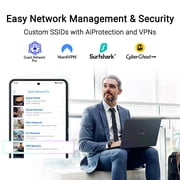 ASUS RT-BE58 Go Dual-band WiFi 7 Portable Travel Router, 3600 Mbps, 4G/5G Tethering, Public WiFi (WISP) Mode, 2.5G Port, Advanced Network Security & VPNs, RV/Cruise/Mobile, USB-C Power Delivery