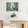 thumbnail image 5 of ZFLMY Deer Canvas Wall Art Print Ready To Hang Home Decor 16x12in, 5 of 6