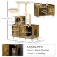 thumbnail image 3 of PawHut Litter Box Enclosure with Cat Tree Tower, Condo, Scratching Posts, 3 of 10