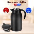 thumbnail image 7 of Flantor Stainless Steel Thermal Coffee Carafe Dispenser - Unbreakable Double Wall Vacuum Thermos Flask Large Capacity 40Oz,Water Tea Pot Beverage Tea Water Coffee Pitcher BPA Free, 7 of 7