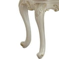 thumbnail image 2 of Wooden End Table With Marble Top, Pearl White, 2 of 2