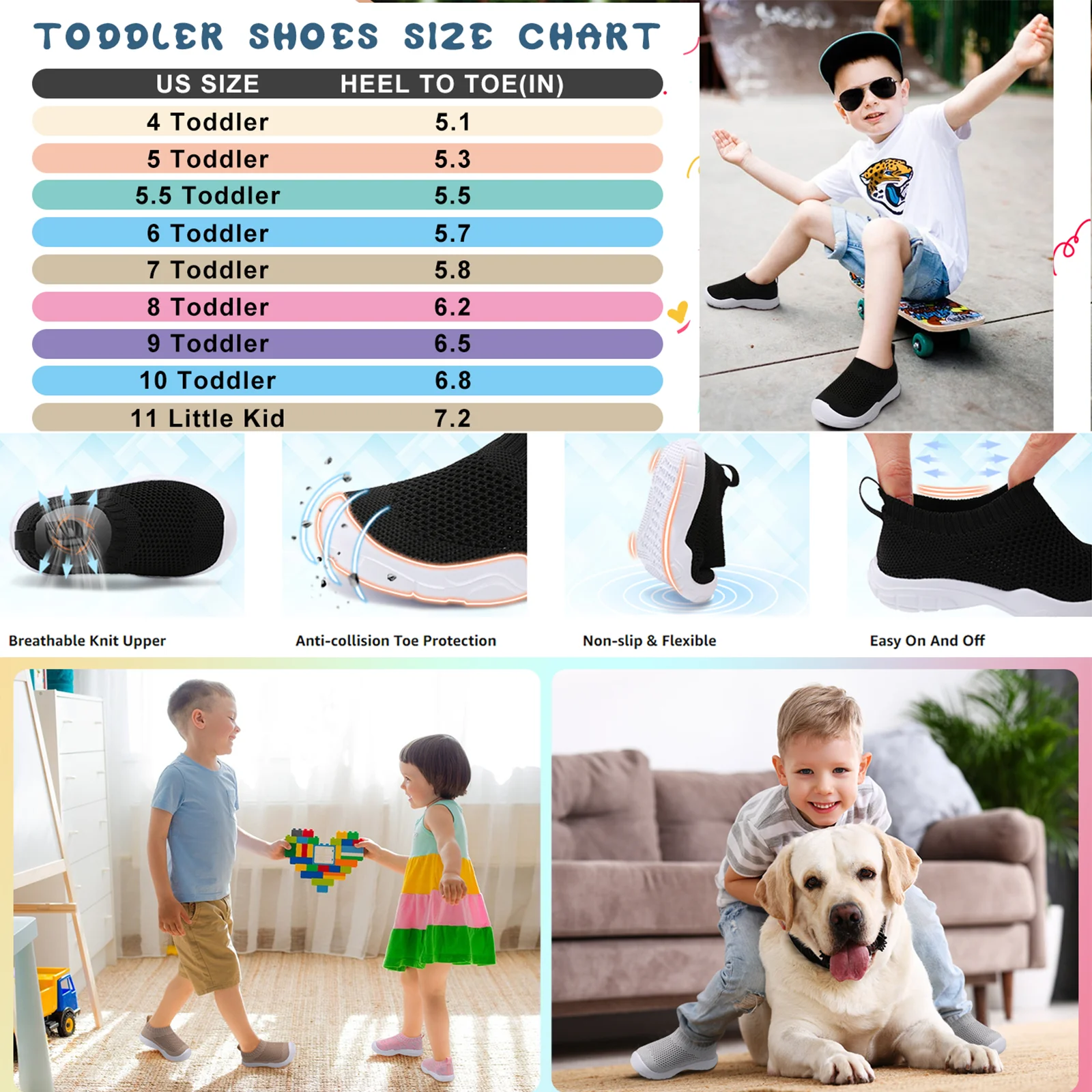 Barerun Toddler EVA Slip-On Sneakers photo 7