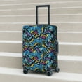 thumbnail image 5 of Uemuo Love Music Printed Washable Luggage Cover - Fashion Suitcase Protector Fits 18-32 Inch Luggage -X-Large, 5 of 9