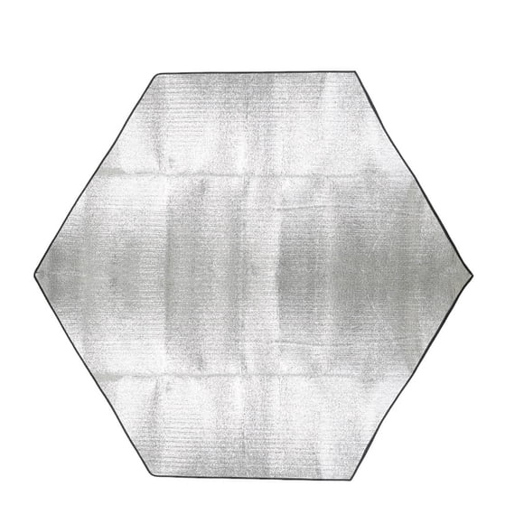 Eigraketly Estera hexagonal duradera de tela: manchas de aceite y suciedad, estera hexagonal fácil de limpiar a prueba de humedad para acampar carpas
