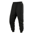 thumbnail image 5 of SYMOID Men's Black Jogger Pants - Size M, 100% Cotton, Tapered Leg, Elastic Waist with Drawstring, Side Pockets, Soft Breathable for Casual/Gym/Loungewear, 5 of 5