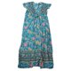 thumbnail image 2 of Vestido cruzado con escote en V para mujer Nikou estampado floral mangas cortas tirantes en la cintura largo de playa verde XL, 2 of 15