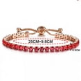 thumbnail image 3 of GKNET Fashion Adjustable Alloy Bracelets Rhinestone Zircon Delicate Jewelry Bracelets-Black, 3 of 9
