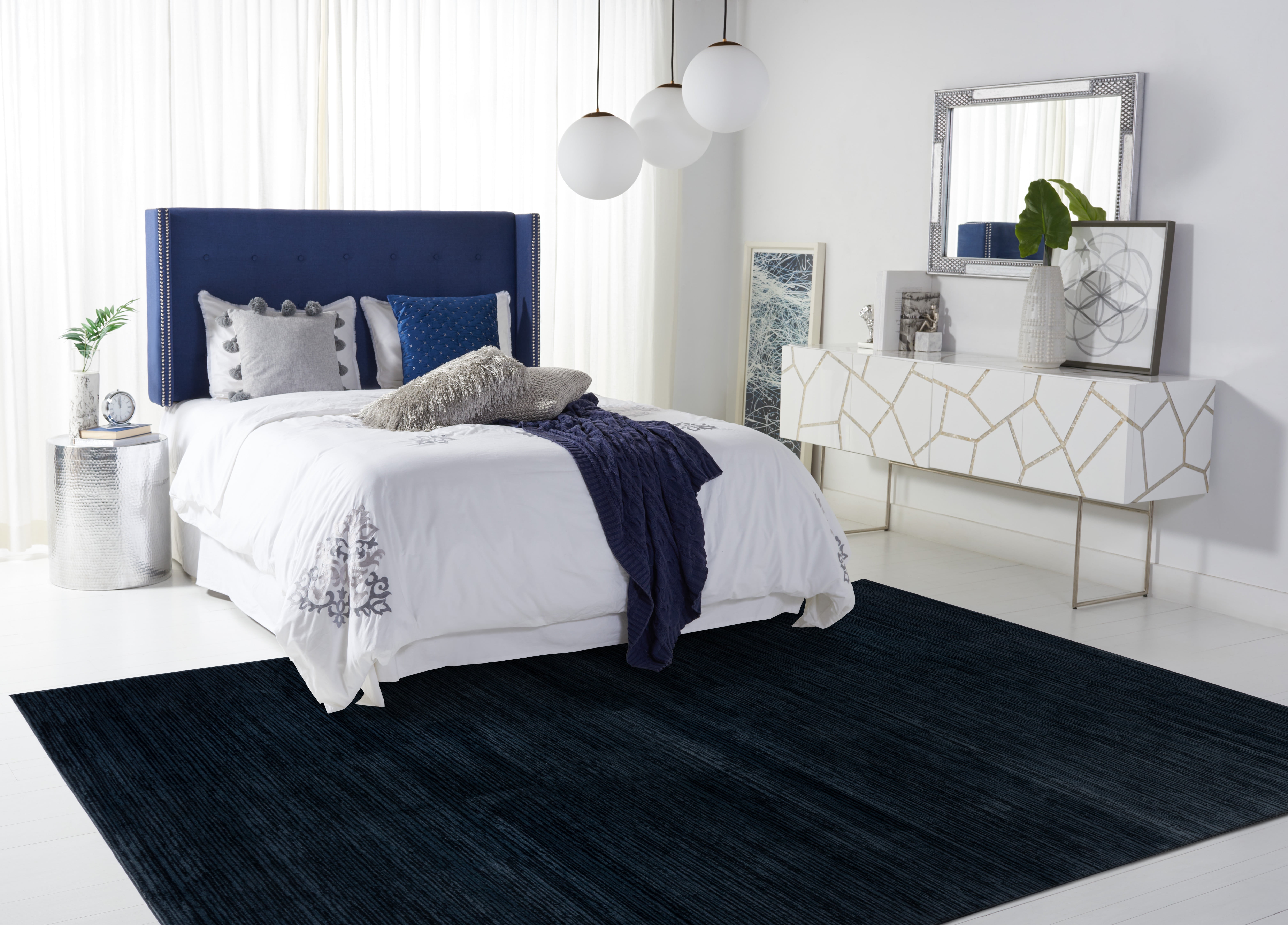 Safavieh Vision Adrasteia Distressed Area Rug, Black, 6' x 8'