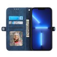 thumbnail image 5 of Feishell Wallet Case for iPhone 13 Pro Max, Premium Magnetic PU Leather Kickstand RFID Blocking Flip Case with Card Slots Wrist Strap Folio Case For iPhone 13 Pro Max, Blue, 5 of 9