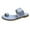 Blue, variant on asddcavvf Women Summer Slip On Casual Open Toe Solid Flat Soft Bottom Breathable Slippers Shoes Sand