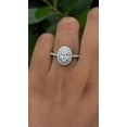 thumbnail image 5 of solitaire jewels 1.5CT Oval Moissanite Double Halo Engagement Ring For Women, 14K Yellow Gold, 5 of 6