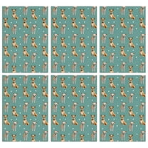 6 Pcs Funny Kitchen Towels,Chihuahua and Footprints Microfiber Dish Towels,Kitchen Tea Towels,Kitchen Towel Set (18" X 26")