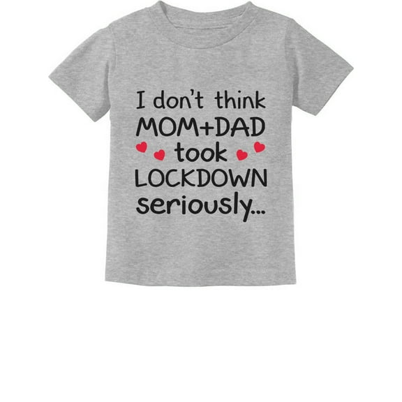 Newborn Baby Funny Social Distancing Quarantine Announcement Infant Kids T-Shirt 6M Gray
