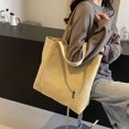 thumbnail image 5 of Bolso de mano de lona informal de gran venta para mujer, bolso de hombro, nuevo bolso de mano práctico de gran capacidad y a la moda para desplazamientos diarios 2024, 5 of 5