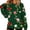 Green, variant on Women's Oversized Sweatshirt, Crewneck Long Sleeve Printed Pullover Top, Casual Loose Fashion Tops, Cozy Winter Clothes for Daily Wear