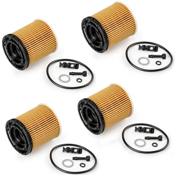 4Pcs Oil Filter Pack w/ Seals for Hyundai Accent Elantra Tucson 1.6L 26350-2M000