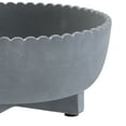 thumbnail image 2 of Better Homes & Gardens Pottery 8" Thalea Ceramic Scalloped Bowl with Stand, Grey, 2 of 10