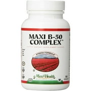 Maxi-Health Maxi B-50 Complex, Stress Relief Formula, Kosher, 100 CT