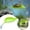 Green(3pcs), variant on Turtle Basking Platform, 3PCS Tree Frog Tank Accessories, Leaf Shape Bearded Dragon Basking Platform with Suction Cups, Leopard Gecko Tank Accessories, Turtle Tank Decor (Light Blue)