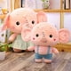 thumbnail image 1 of Elefante de dibujos animados pareja muñeco de peluche estatuilla de juguete juguete de peluche regalo para niños bebé, 1 of 8
