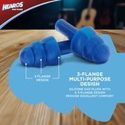 HEAROS Multi-Purpose Silicone Ear Plugs, Noise Cancelling Ear Plugs for Hearing Protection, 2 pairs