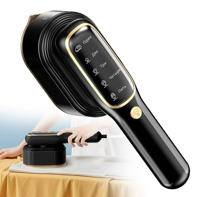 1PC Steamer for Clothes, Travel Portable Handheld Turbo Steamer Smart Display, Heat-up Horizontal & Vertical Wrinkle Removal, Dual Function Wet/Dry Iron, Home Travel Use
