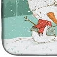 thumbnail image 4 of Brown Staffie Snowman Christmas Dish Drying Mat, 4 of 7