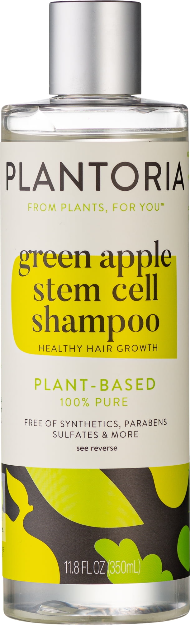 Plantoria Green Apple Stem Cell Shampoo Plant Based Pure Vegan Organic Hair Growth Shampoo for