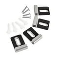 thumbnail image 2 of deevoka 4 Pieces Stainless Steel Mirror Clips Heavy Retainer Clips for Wall Mounting Black L, 2 of 9