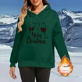 thumbnail image 2 of Womens Casual Christmas Long Sleeve Tee Shirts Cropped Sweatshirt Pullover Fall Sweaters Off The Shoulder Zip Up Sweatshirt Lightweight Fall Tops, 2 of 6