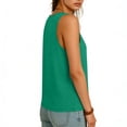 thumbnail image 5 of FRSASU Womens Tank Tops Summer V Neck Pleated Sleeveless Blouses Casual Fashion Going Out Vest Tops Green, 5 of 6