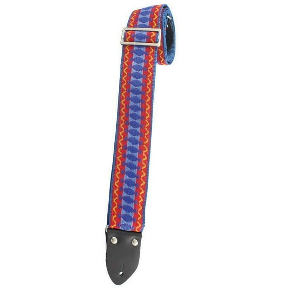 Henry Heller 2" Deluxe Vintage Series Jacquard Guitar Strap - Blue/Red - HVDX-32