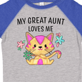 thumbnail image 4 of Inktastic My Great Aunt Loves Me with Cute Kitten and Flowers Boys or Girls Toddler T-Shirt, 4 of 5