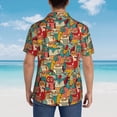 thumbnail image 6 of Easygdp Funny Owl Bird Men's Hawaiian Shirts Print Lapel Short Sleeve for Beach, vacation, party, casual occasions - XX-Large, 6 of 9