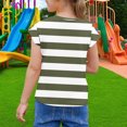 thumbnail image 6 of Piuwrlz Short T-Shirts Sleeve Kids Girls Round Neck Shirt Printed Blouses Undershirt Shirt Top Green Size 5 Years, 6 of 7