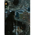 thumbnail image 2 of Baluschek, Hans 25x32 Gold Ornate Wood Framed with Double Matting Museum Art Print Titled - City of Workers, 2 of 4