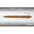 thumbnail image 3 of 10 Twist Action Plastic Stylus Pens Pack - Metallic Barrel, Black Ink - Gold, 3 of 5