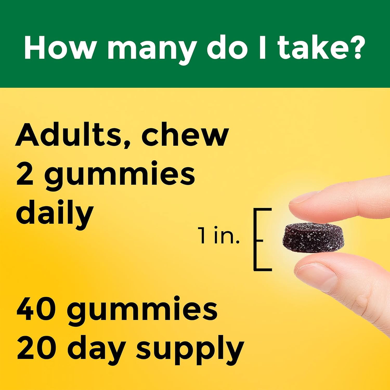 Nature Made High Absorption Magnesium Glycinate Gummies 100 mg per Serving, Muscle, Nerve, Bone and Heart Support, 40 Gummy Magnesium Supplement, 20 Day Supply