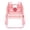 Pink, variant on Sales Today Purple Clear Backpack Transparent Bookbag Patch Front Zipper Pocket Side Mesh Water Bottle Pockets Adjustable Padded Shoulder Straps See Through Backpack for School Concert Sports Travel