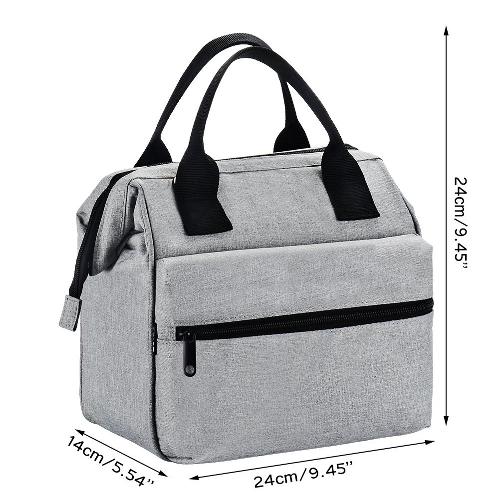 Lunch Box Insulated Lunch Bag For Men &Women Meal Prep Lunch Tote Boxes For Kids & AdultsÔºàGreyÔºâ - image 2 of 7