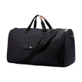 thumbnail image 1 of Bolsa de lona, ​​bolsa de viaje, bolsa de ropa Convertible para llevar, correa ajustable, bolso grande de hombro impermeable, bolsa de traje portátil Negro, 1 of 8