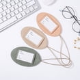 thumbnail image 4 of 2pcs New Travel Accessories Practical Fashion Suitcase ID Addres Holder Anti-Lost Luggage Tags Luggage Tag Portable Labels BROWN, 4 of 8