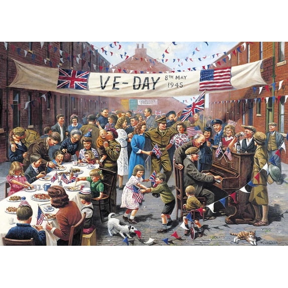 VE Day, a 500-piece Puzzle by HP Gibson & Sons Ltd