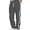 VZ174# Grey, variant on oqasdz Men's Pants Solid Color Winter Thermal Straight Leg Lightweight Sports Stretch Lined Trousers with Drawstring Casual Loose Fit Dailywear