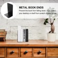 thumbnail image 1 of unbranded 2Ud Soportes De Libro De Metal Negro Para Uso En Oficina Hogar Biblioteca Y Aula, 1 of 8
