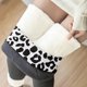 thumbnail image 2 of Pantalones de Cachemira de lana de terciopelo grueso ajustados de invierno cálido para mujer Pantalones Leggings Pompotops ulkah943040, 2 of 6